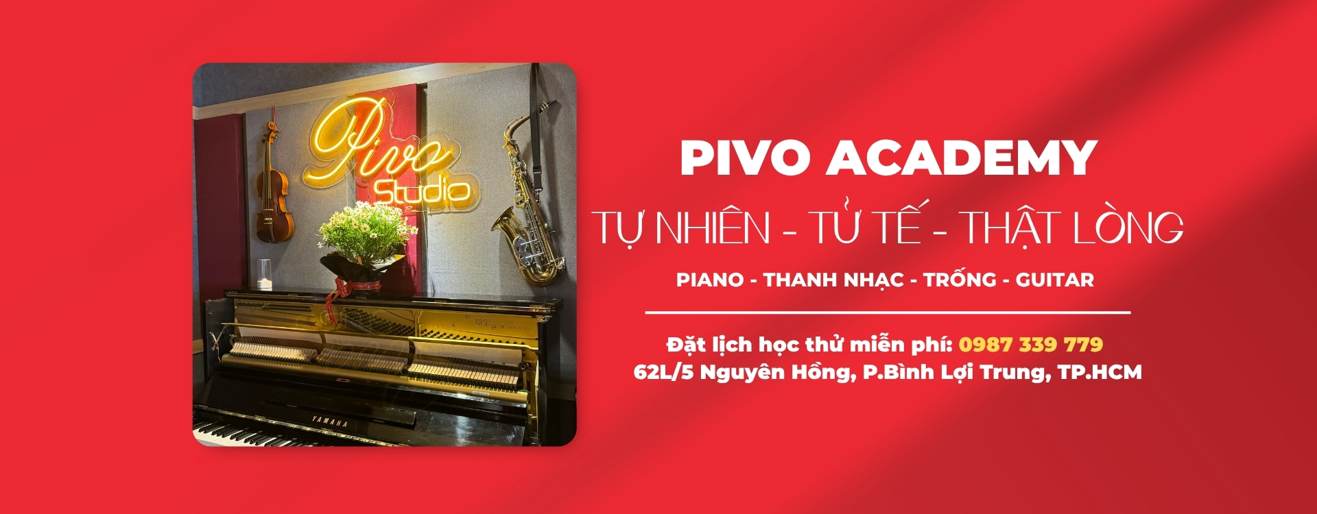 Các khóa đào tạo âm nhạc tại Pivo Academy