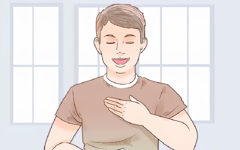 Lấy hơi ở ngực khi hát